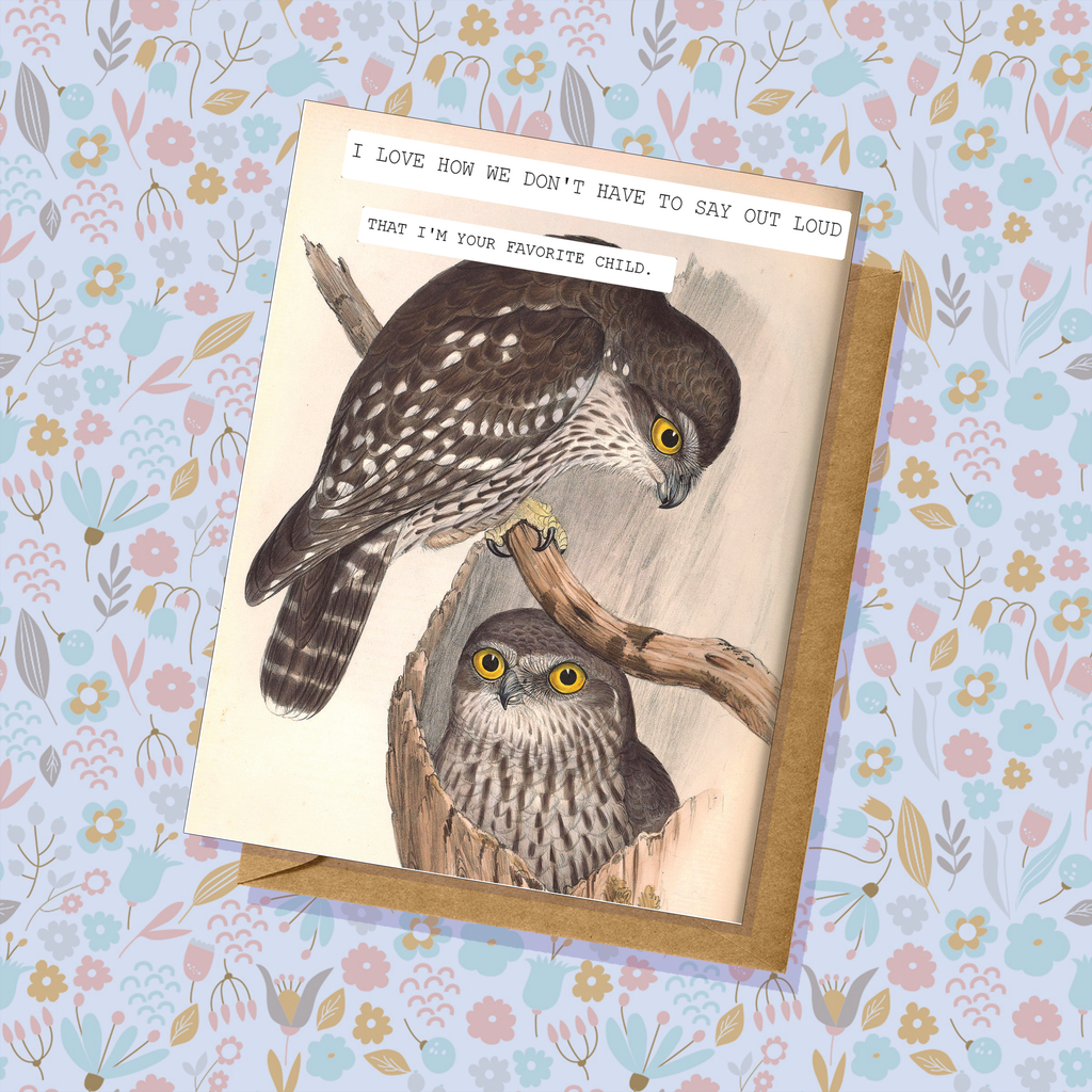 Owls Favorite Child All Occasion Card