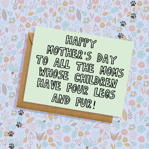 Fur Mama Mother's Day Greeting Card