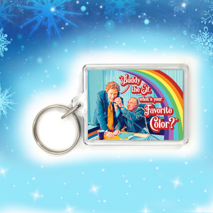 Elf Movie "Buddy the Elf, What's Your Favorite Color?" Christmas Holiday Key-Chain