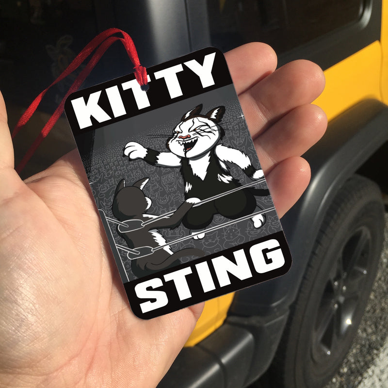 "Kitty Sting" Pro Wrestling Parody Air Freshener || Wrestlecats