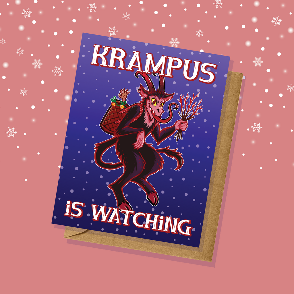 Krampus is Watching Holiday Card