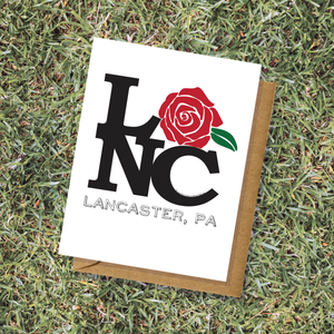 Lancaster PA LaNC Rose Greeting Card