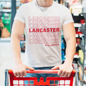 Lancaster, Pennsylvania "Shopping Bag" Design T-Shirt