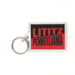 Lititz Pennsylvania Plastic Keychain