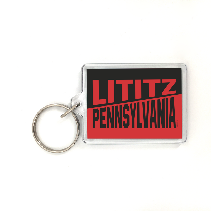 Lititz Pennsylvania Plastic Keychain