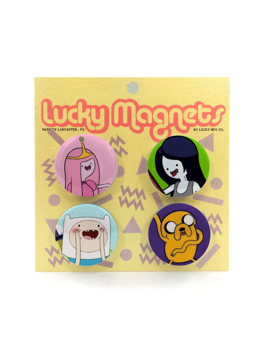 Adventure Time Button Magnets || Set of 4 || Cartoons || TV Show || Pop Culture
