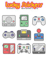 Gamer Consoles Vinyl Sticker Sheet