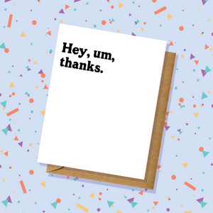 Thank You Card - Um Thanks