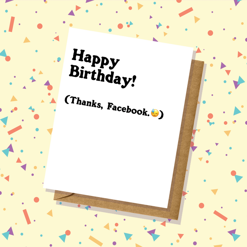 Facebook Reminder - Birthday Card