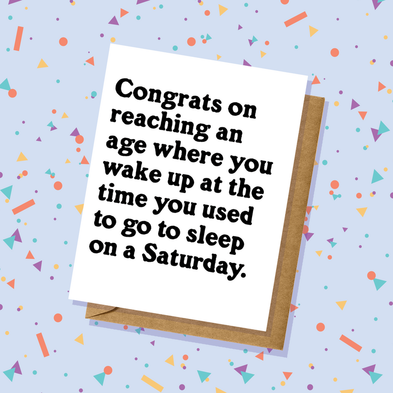 Sleep Habits - Birthday Card