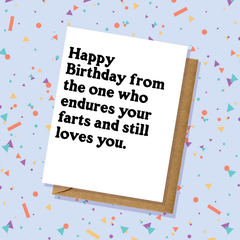 Fart Endurance - Birthday Card