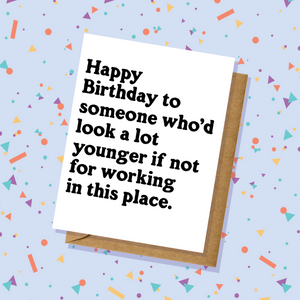 Stressed Out Coworker - Birthday Card - Adult Humor
