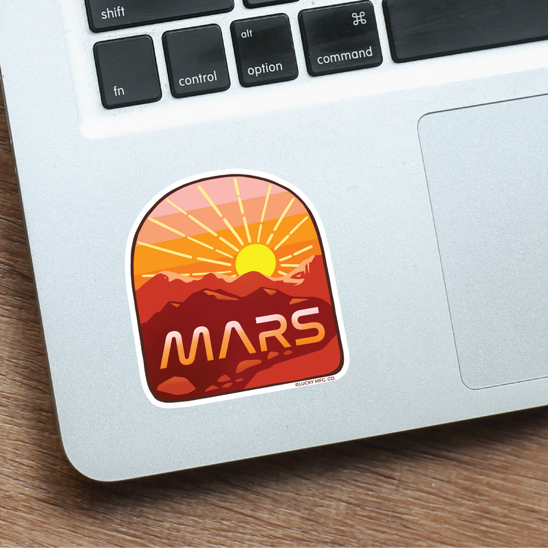 Mars Horizon Sticker