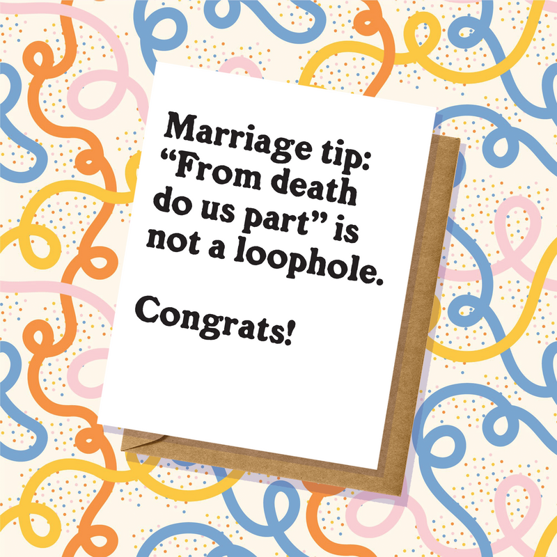 Marriage Tip: Not A Loophole Wedding Card