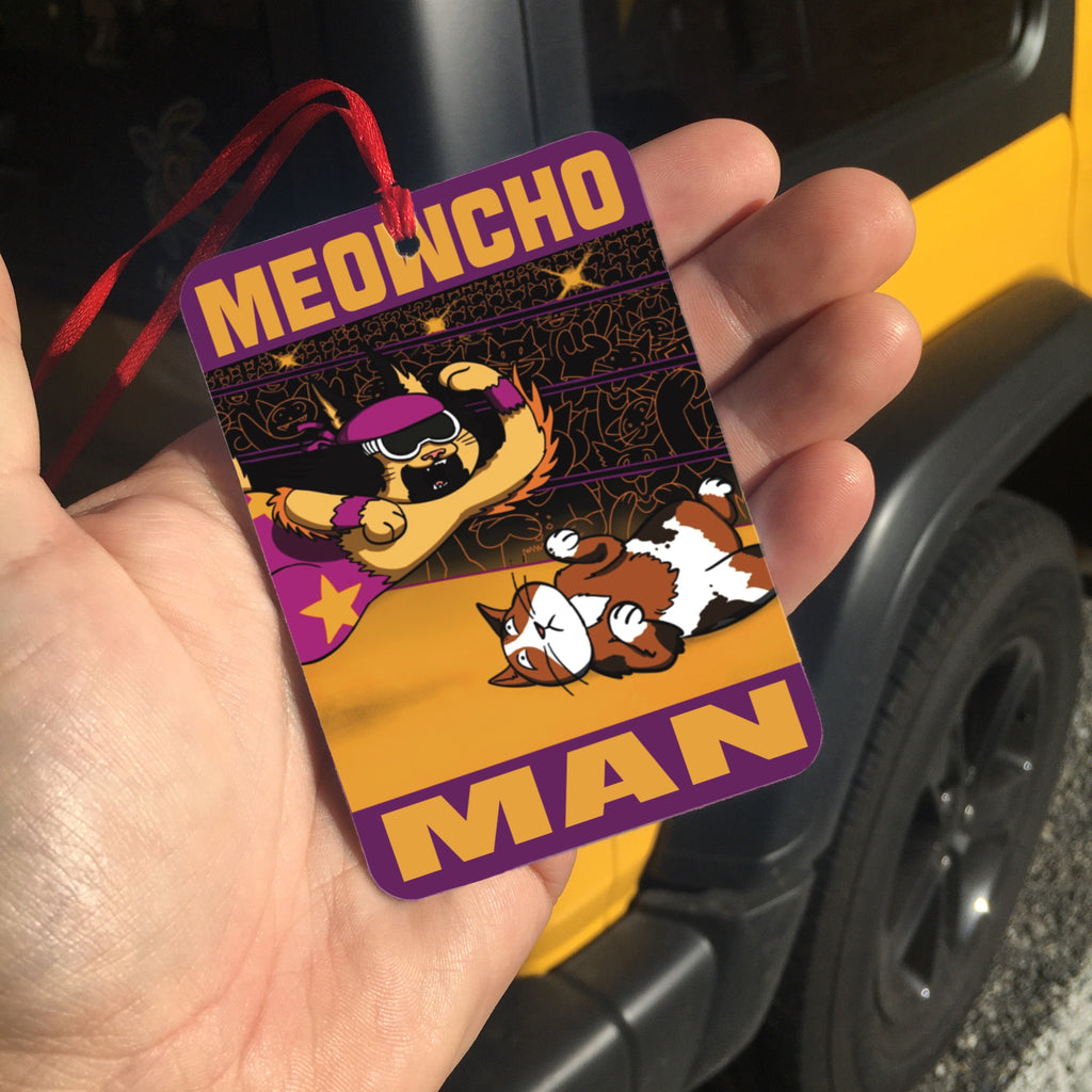 "Meowcho Man" Pro Wrestling Parody Air Freshener || Wrestlecats