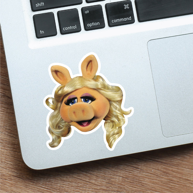 Miss Piggy Celebrity Head Vinyl Sticker - Muppets