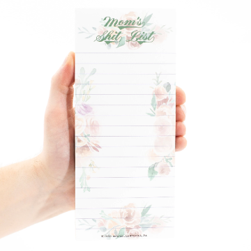 Mom's Shit List Magnetic Notepad