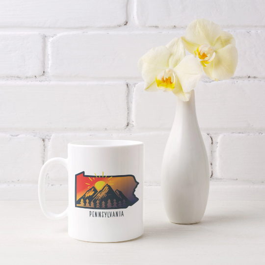 Pennsylvania Mountains Coffee Mug || Amish Country || Tea Cup || Adventure || Made in USA