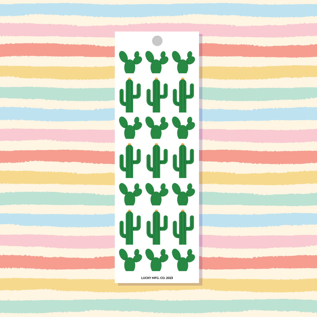 Cacti Vinyl Sticker Strip