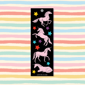 Pink Unicorns Sticker Strip