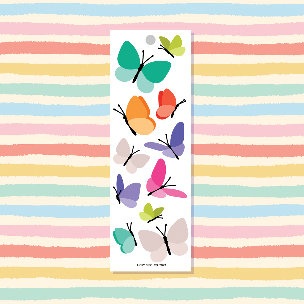 Simple Butterflies Vinyl Sticker Strip