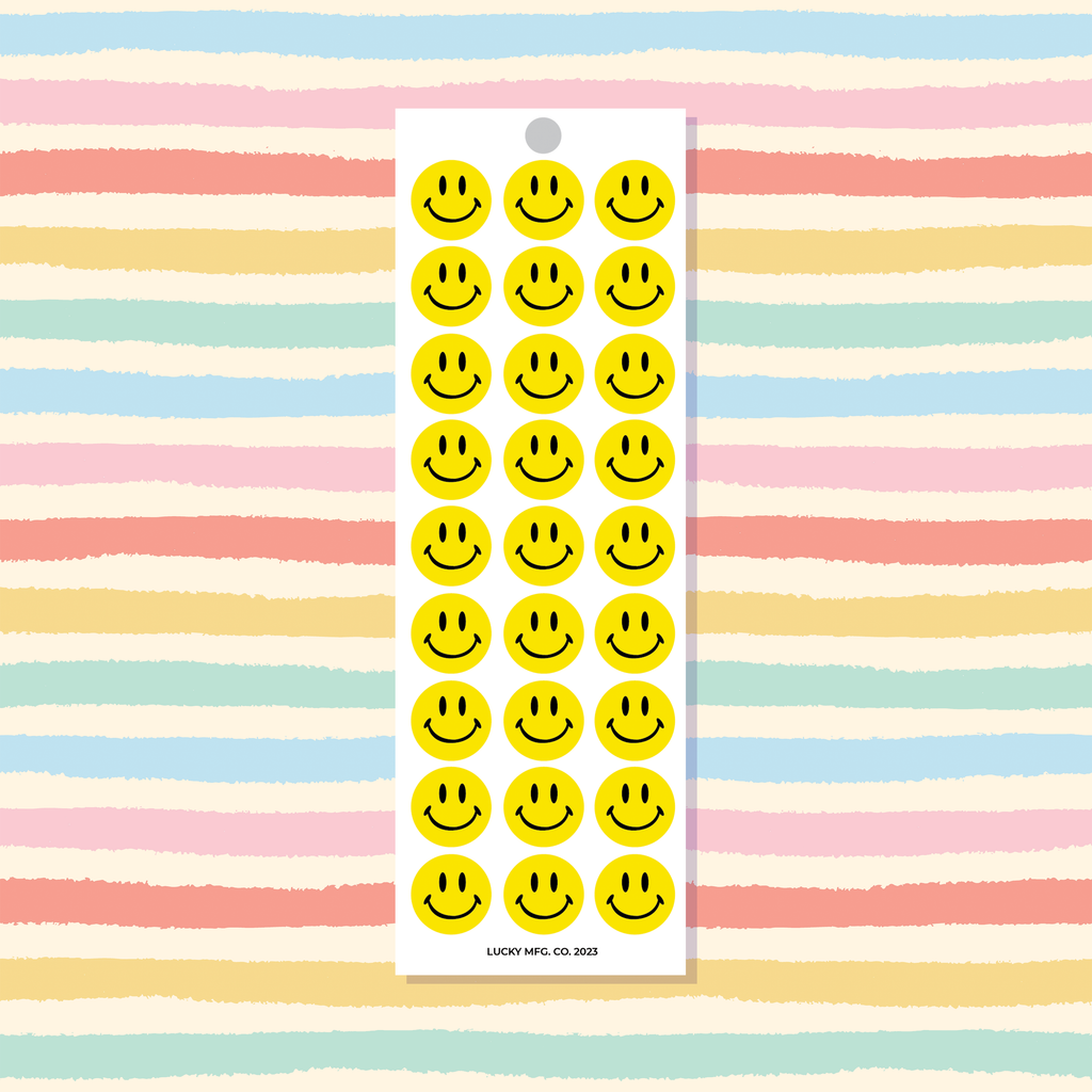 Smiley Faces Vinyl Sticker Strip