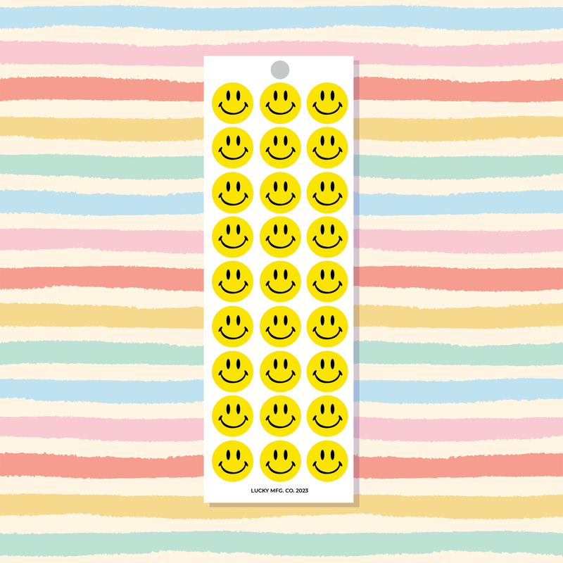 Smiley Faces Vinyl Sticker Strip