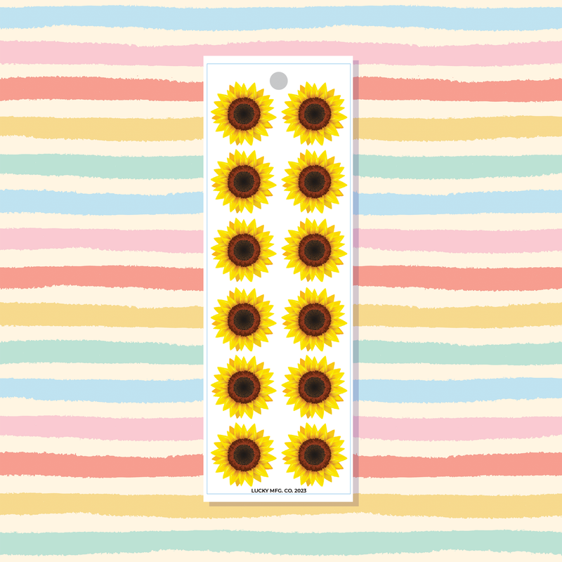 Sunflowers Vinyl Sticker Strip