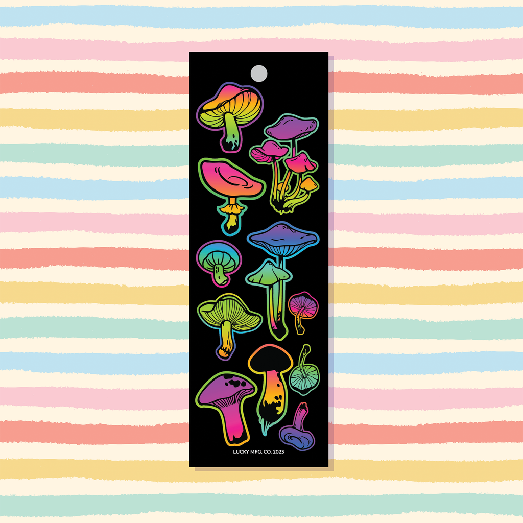 Trippy Mushrooms Vinyl Sticker Strip