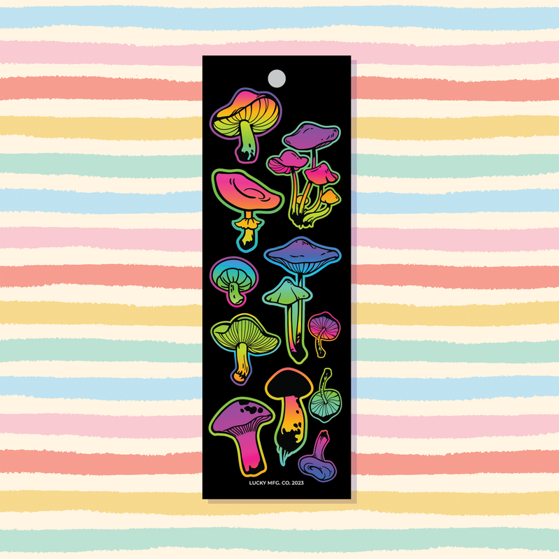 Trippy Mushrooms Vinyl Sticker Strip