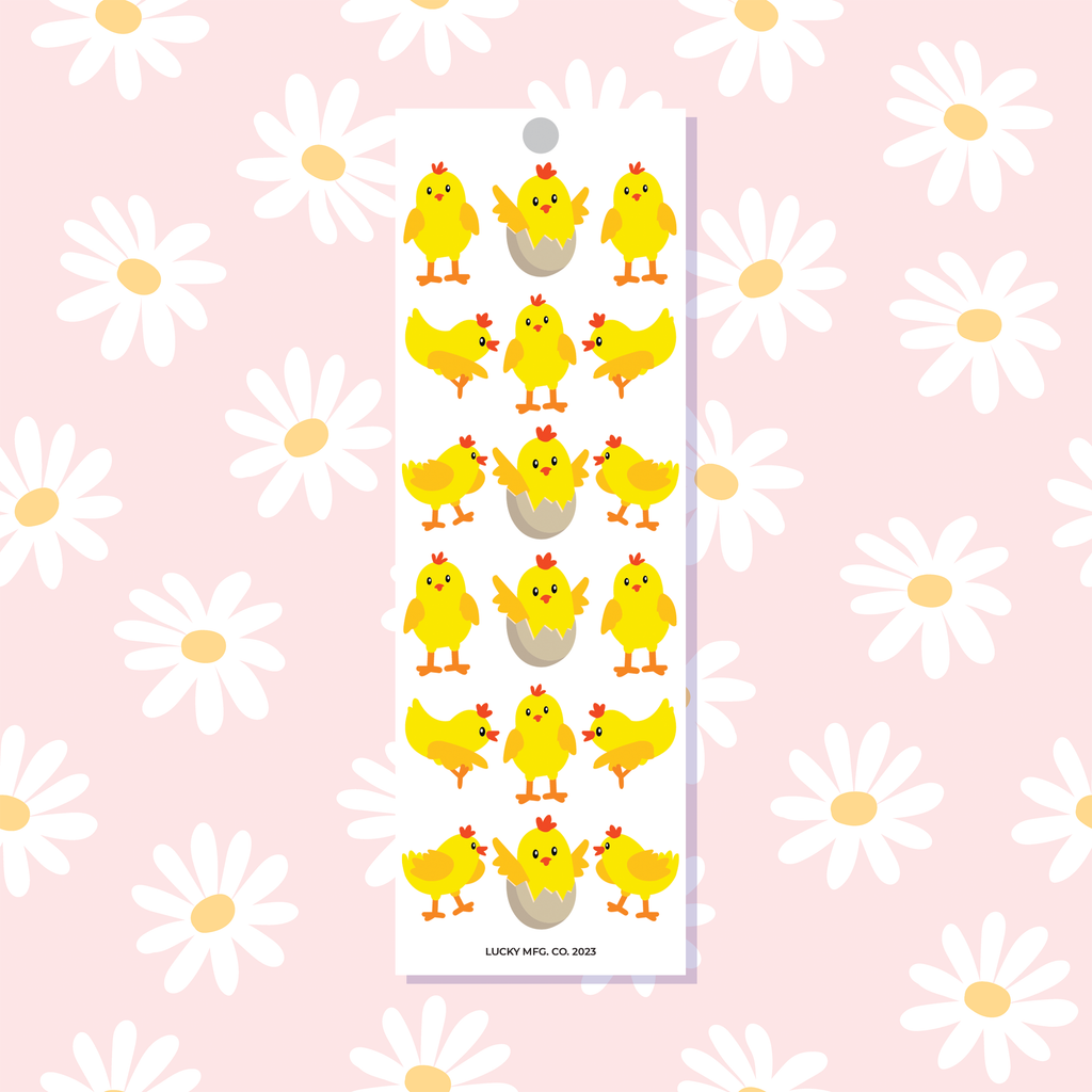Easter Chicks Vinyl Sticker Strip