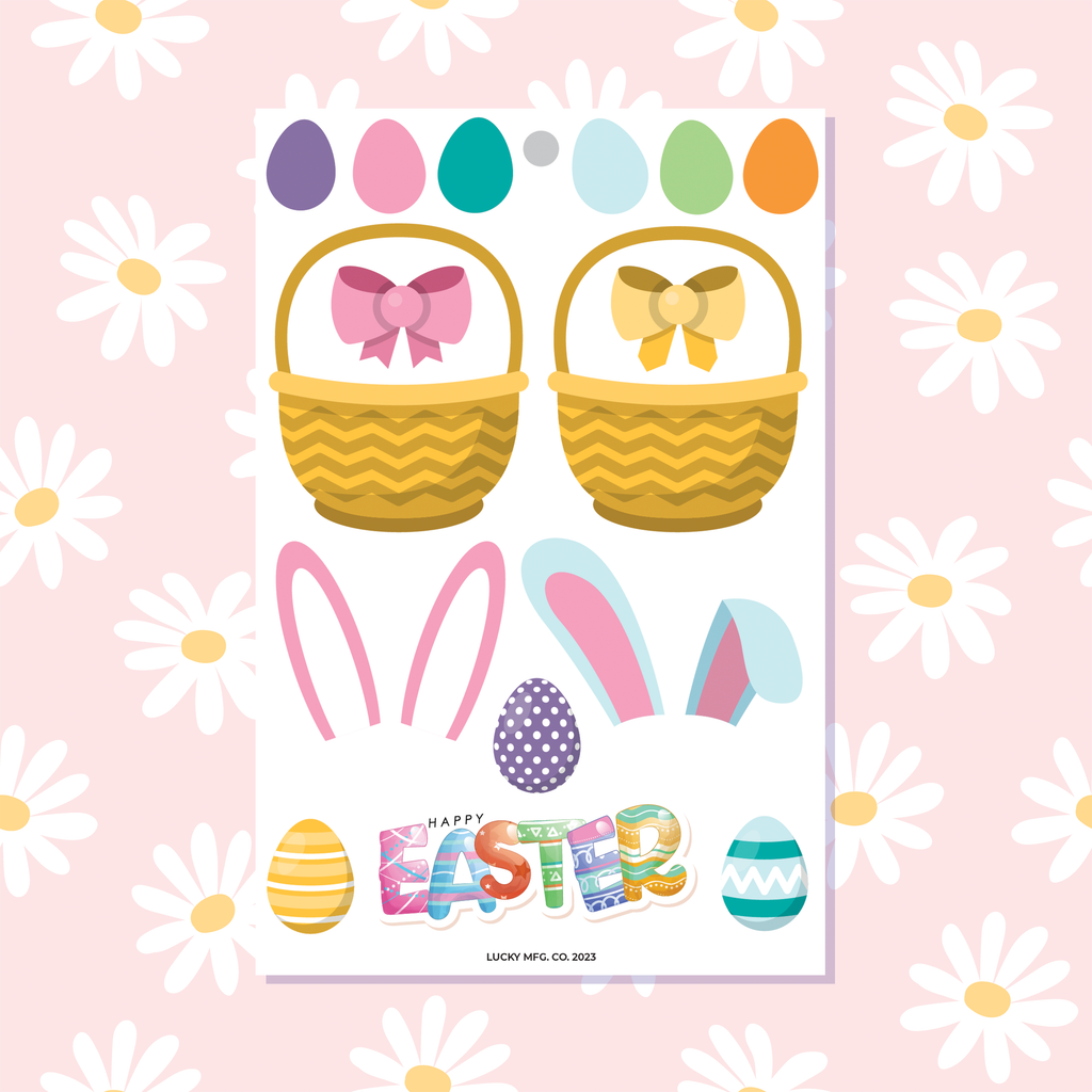 Easter 4x6 Vinyl Sticker Sheet