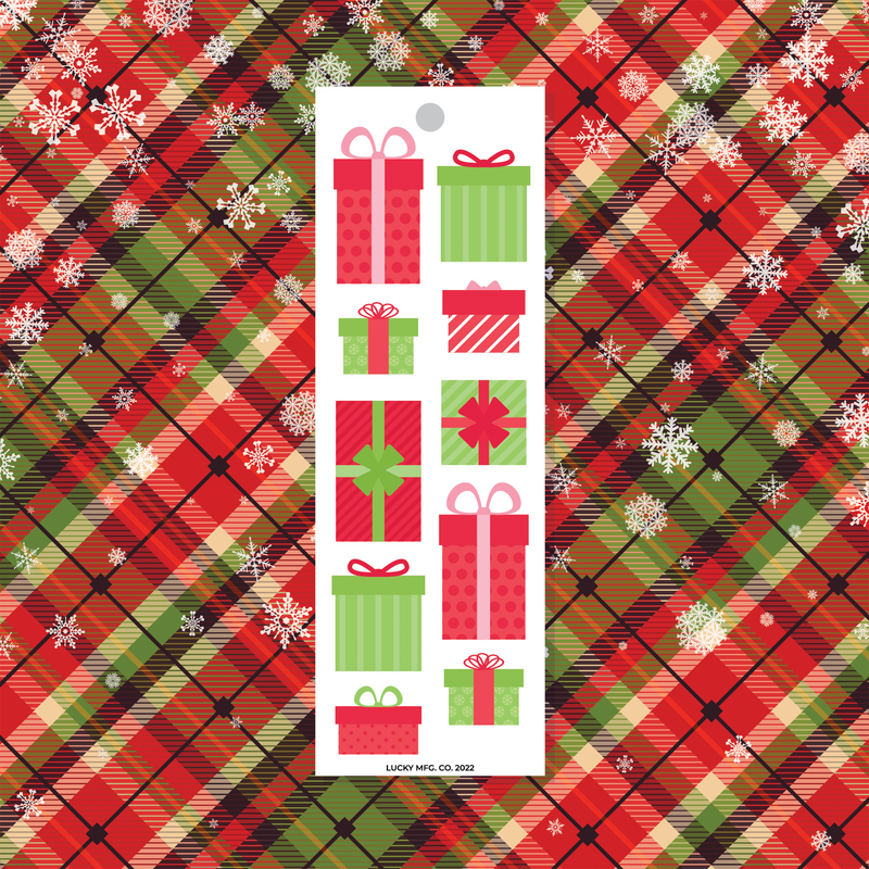 Christmas Presents Vinyl Sticker Strip