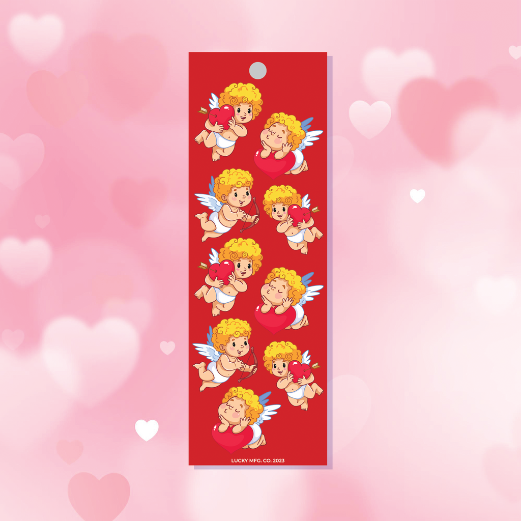 Valentine's Day Cupids Vinyl Sticker Strip