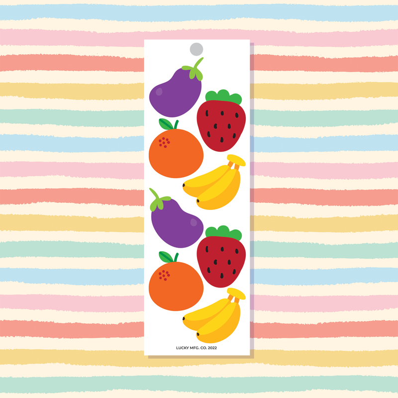 Fresh Fruits Vinyl Sticker Strip