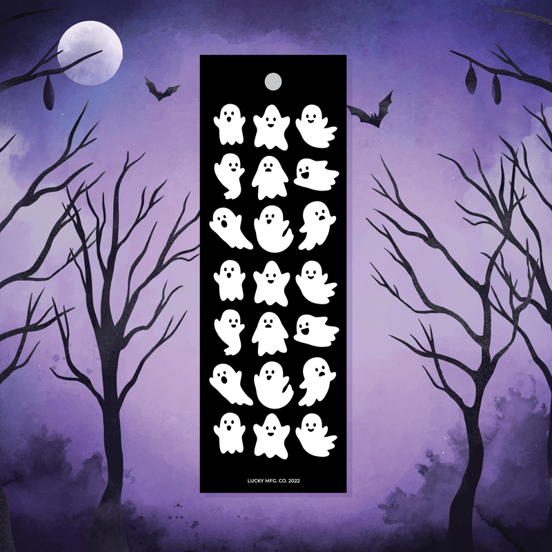 Spooky Ghosts Vinyl Sticker Strip