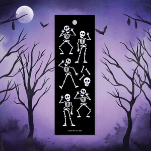 Spooky Skeletons Vinyl Sticker Strip