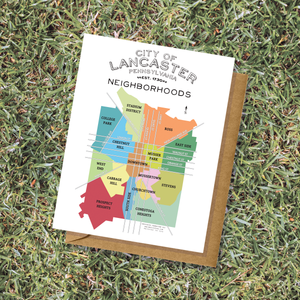 Lancaster PA Neighborhoods of Lancaster Greeting Card