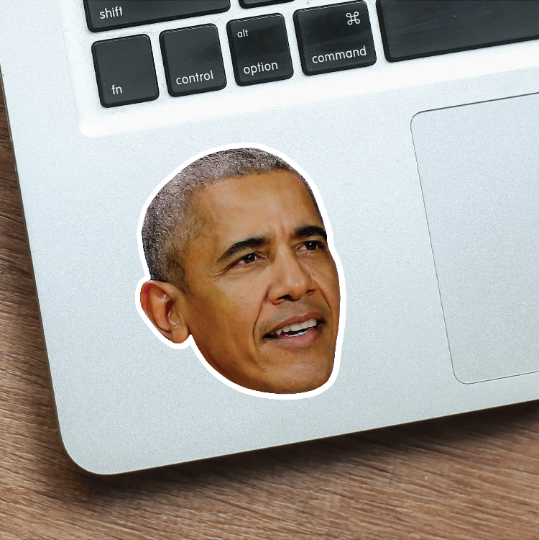 Barack Obama Celebrity Head Vinyl Sticker