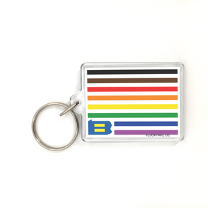 Pennsylvania Pride Equality Plastic Keychain