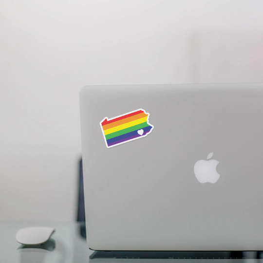 Rainbow Pennsylvania Pride Vinyl Sticker