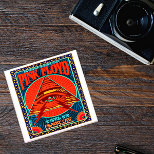 Pink Floyd Vintage Ticket Poster Coaster