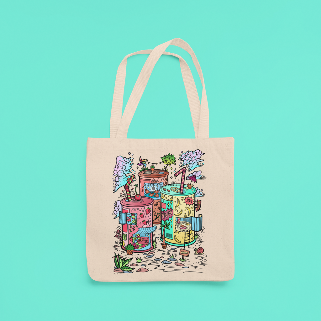 Tiny Foxes Tote Bag
