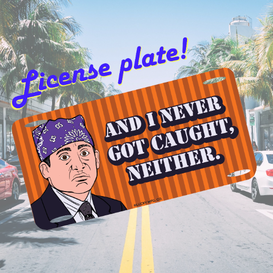 Prison Mike License Plate