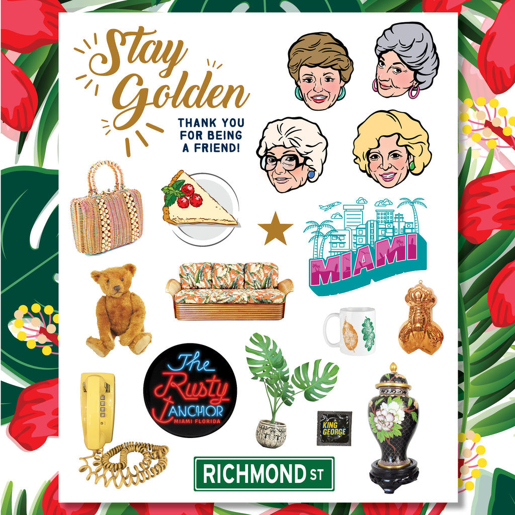 Golden Girls Icons Vinyl Sticker Sheet