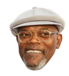 Samuel L. Jackson Celebrity Head Vinyl Sticker