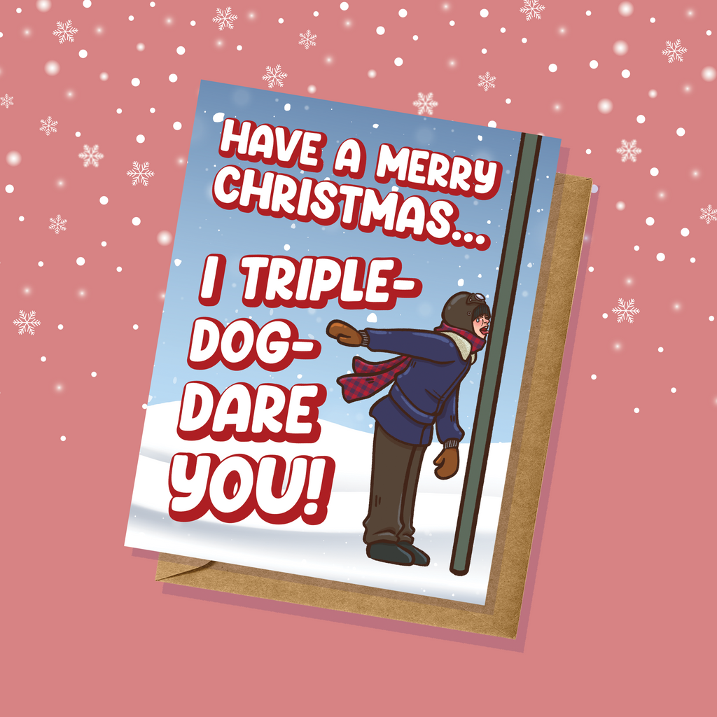 A Christmas Story Triple Dog Dare Holiday Card
