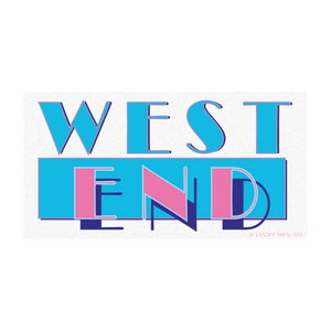 West End Lancaster Pennsylvania Neighborhood - 80s TV Sticker