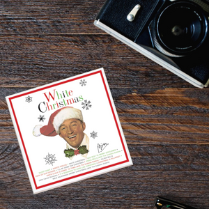 Bing Crosby "White Christmas" Album Holiday Coaster