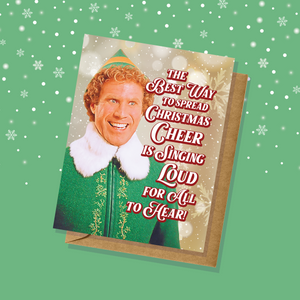 Buddy the Elf Christmas Cheer Holiday Card